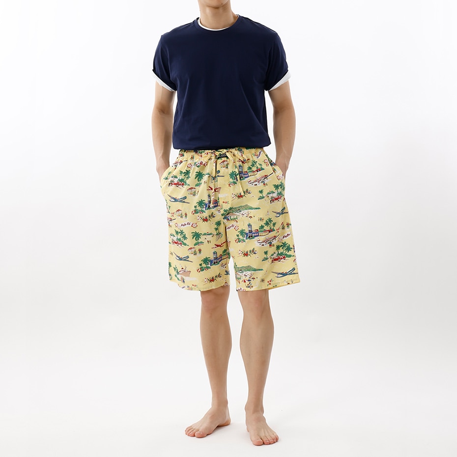 スリープショートパンツ ベアオンホリデイ イエロー | ポロ ラルフ