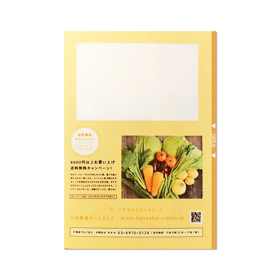 巻々四つフチ糊圧着DM A4サイズ: ｜販促クリエイト.jp（小川印刷運営）