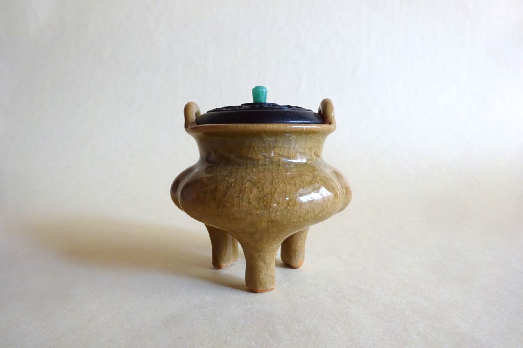 米色青磁香炉 | 原古美術｜広島県福山市