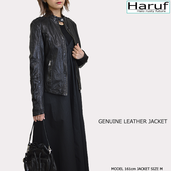 レザージャケット ライダースジャケット 革ジャン レディース 本革