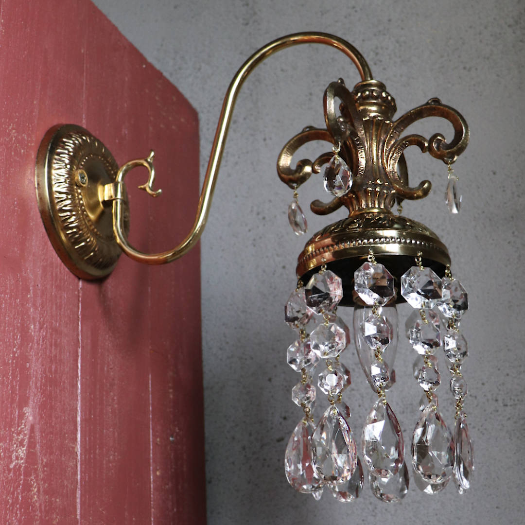 USAヴィンテージヴィクトリアン調ミニシャンデリアブラケットライト