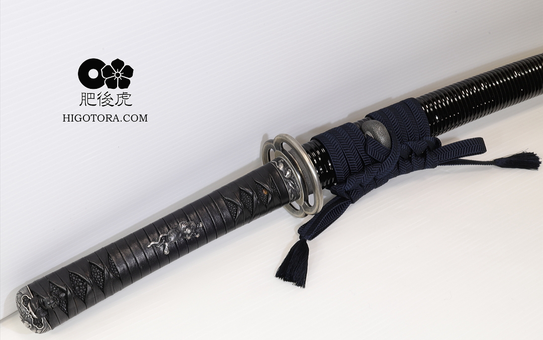 牛一貫巻柄 全藤巻鞘 拵｜製作事例｜肥後虎-HIGOTORA