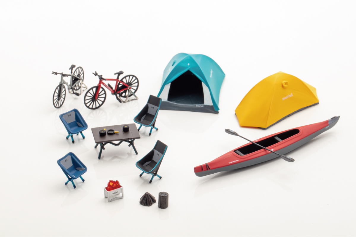 1/43 モンベル キャンプセット ステラリッジテント 2&3 (イエロー