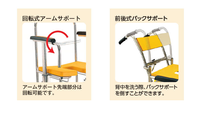 カワムラサイクル】シャワー用 車椅子 KS2 ｜車いすの格安通販【車椅子