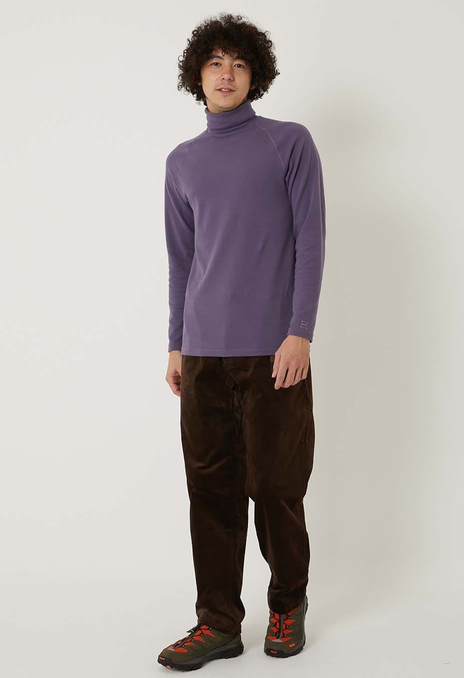 ストレッチフライス タートルネック ロングスリーブ Tシャツ