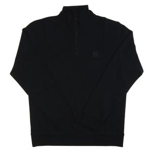 ヒューゴ・ボス スウェットシャツ ジップネック コットンテリー ウェア