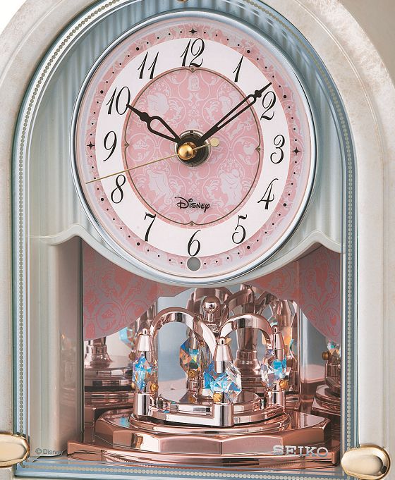 プリンセスのお洒落なクロック！ディズニー置き時計 FS201W セイコー