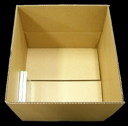 DVD50本収納・発送用ダンボール箱 387×377×140mm 「5枚
