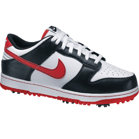 Nike Dunk NG Jr. Golf Shoes - White/Red/Black at InTheHoleGolf.com