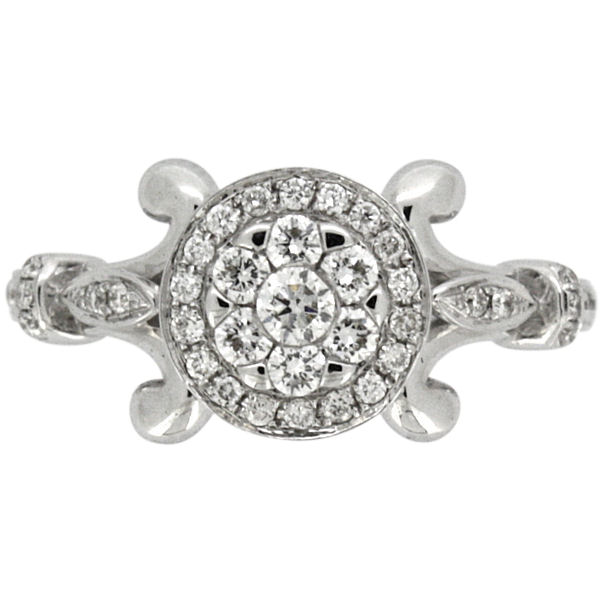 ショッピングサイト / K18WG製ダイヤモンドリング