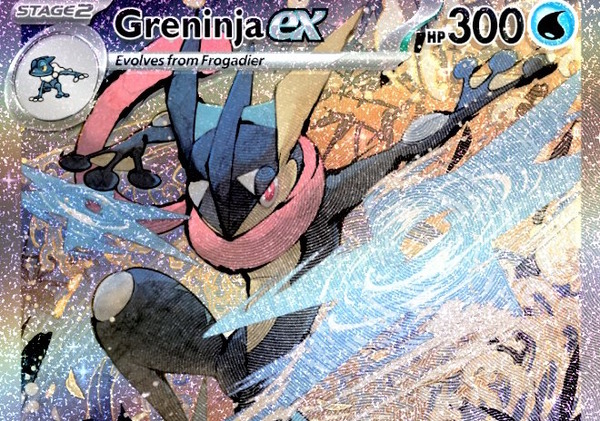 ポケカ』浮世絵風の「ゲッコウガex」が鬼カッコイイ！みずしゅりけん