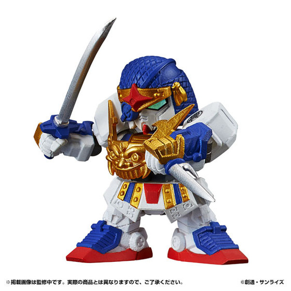 SD戦国伝 武者七人衆編」の「隠密頑駄無」たちがミニ可動フィギュア化