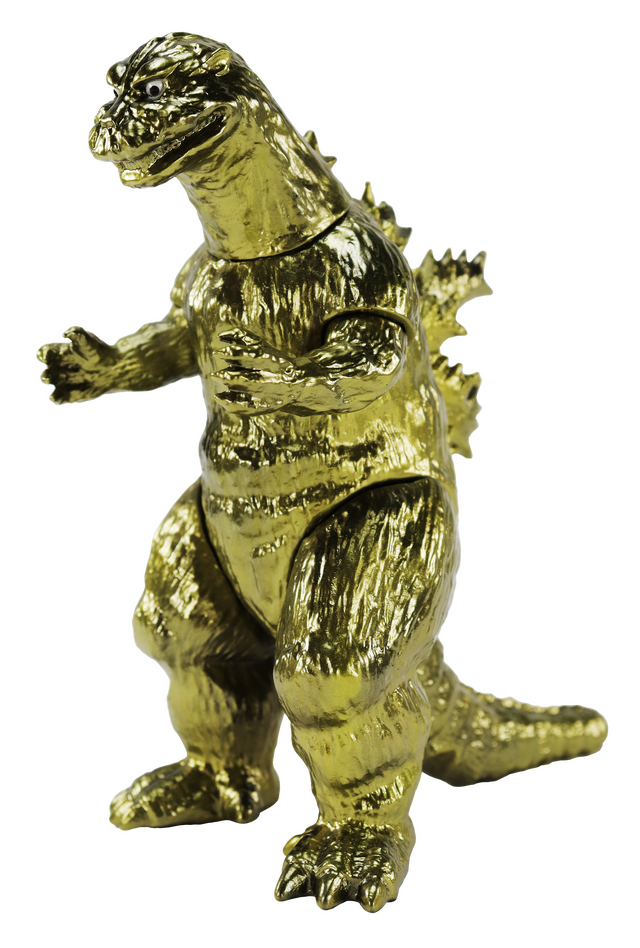 ゴジラ」怪獣たちが金属のように輝く！特殊な塗料でメッキペイントされ