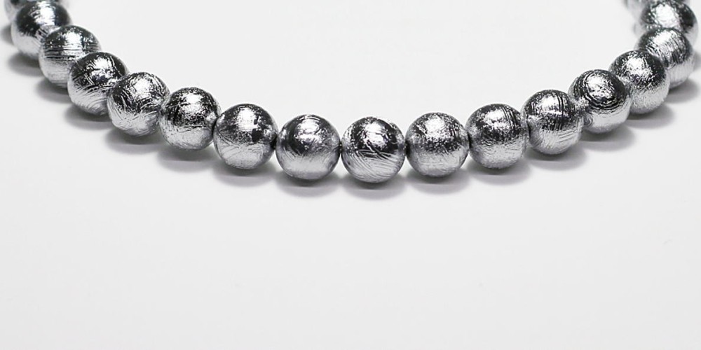 ギベオン隕石ブレスレット（約6mm玉） - 埼玉県吉川市の天然石専門店