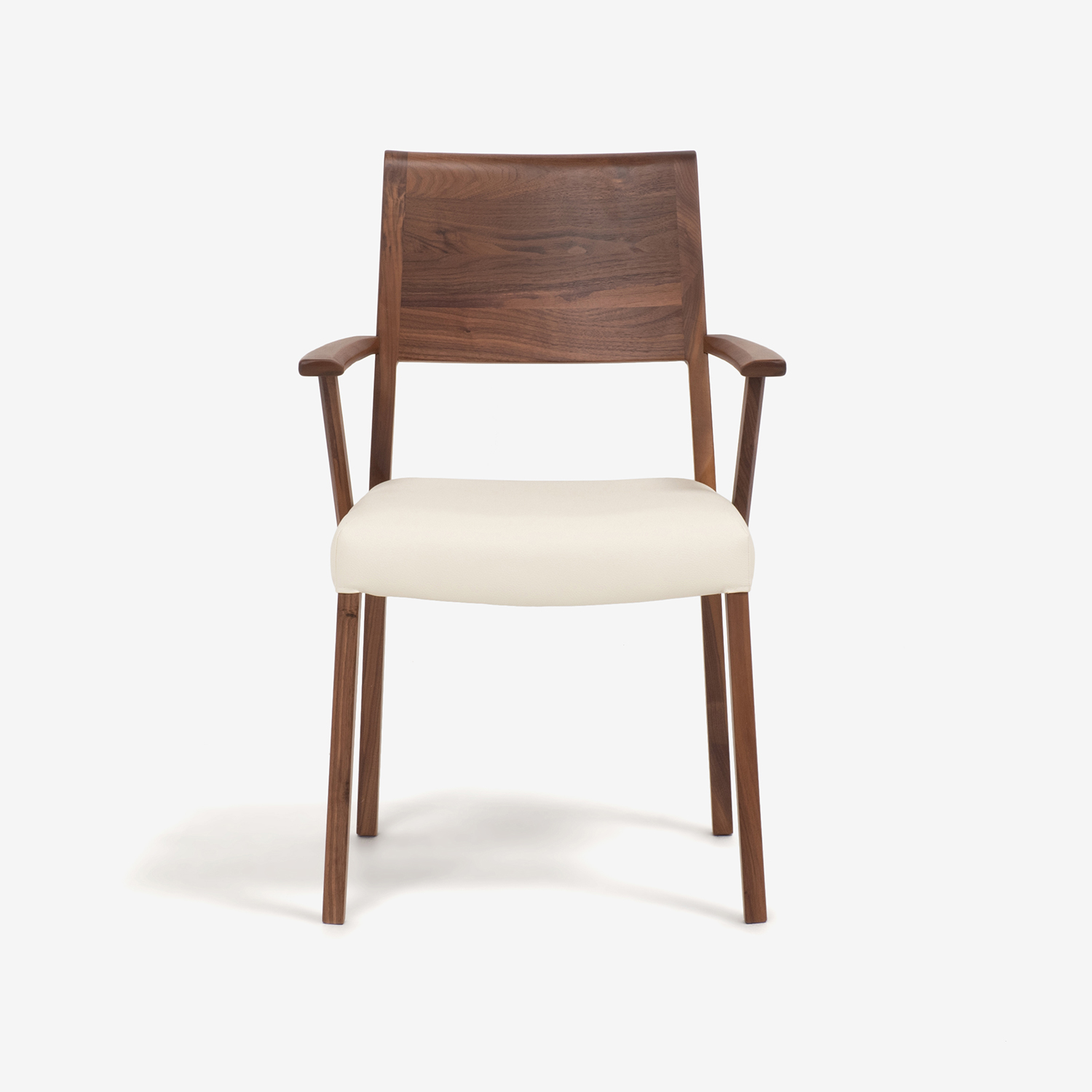 ダイニングチェア（肘付き）「シネマ Bタイプ」ウォールナット材