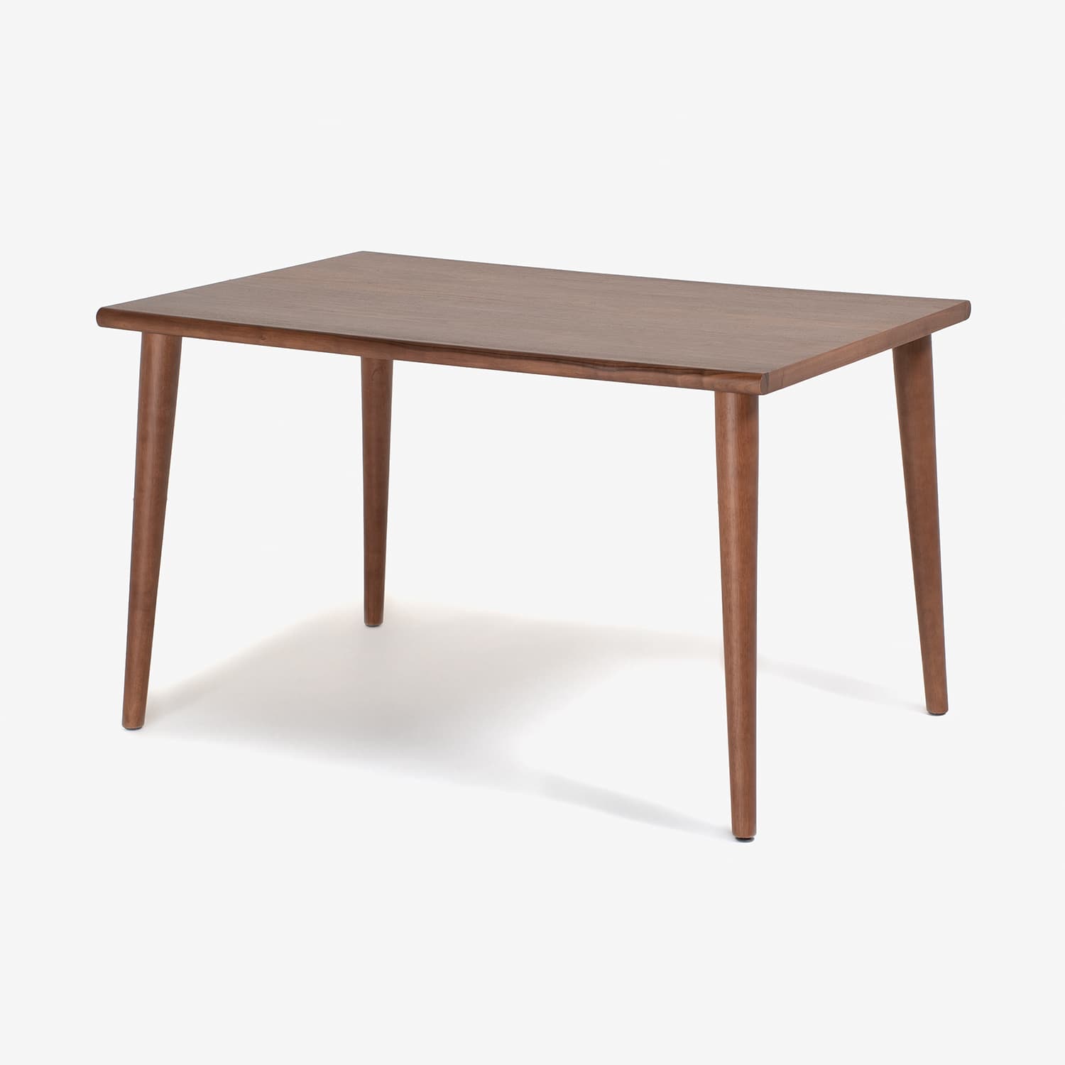 ダイニングセット「ユノ3」ウォールナット材 座面PVCブラック/布カバー