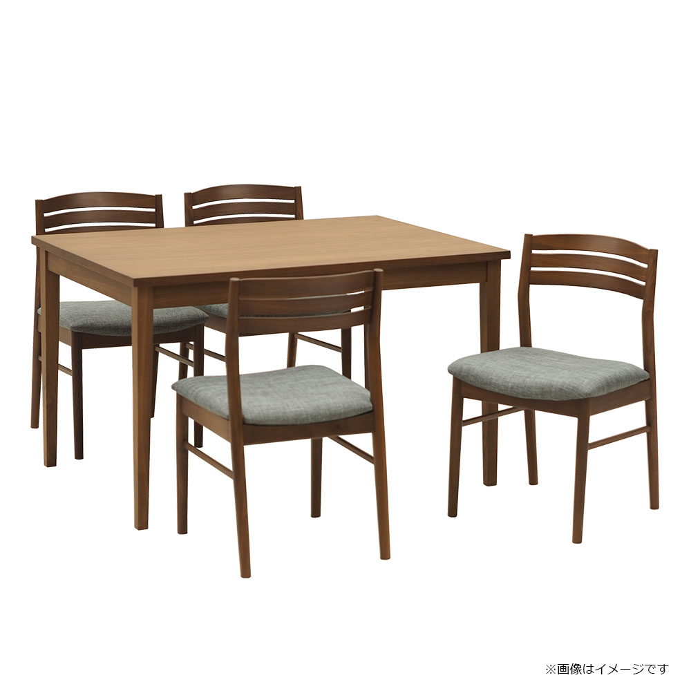 ダイニングチェア「フラン」ウォールナット材ウォールナット色 張地 布