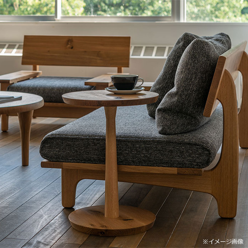 飛騨産業 サイドテーブル「森のことば SN670H」39cm丸 高さ52cm