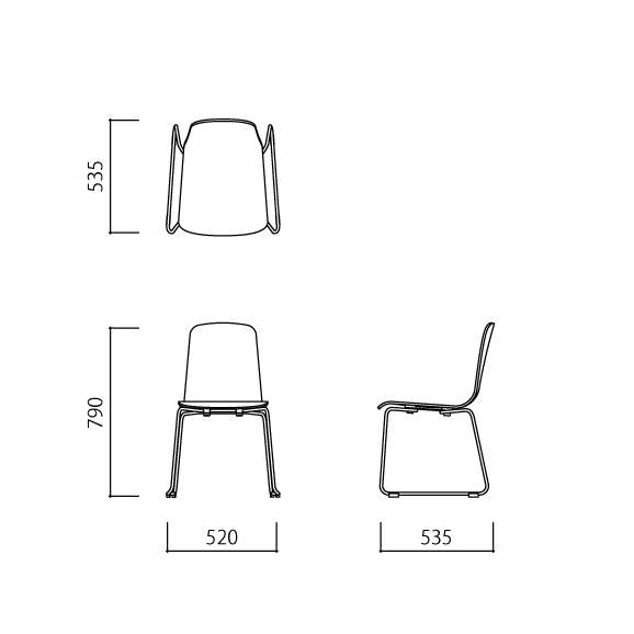 LANGUE STACKING CHAIR Natural｜チェア一覧｜IDEE SHOP Online