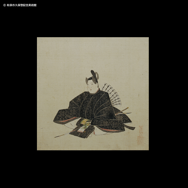 三十六歌仙画帖 藤原敏行｜デジタルミュージアム｜和泉市久保惣記念美術館