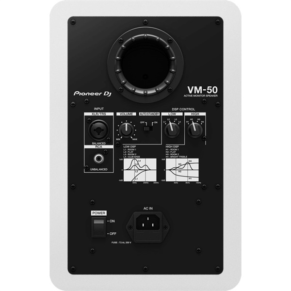 Pioneer DJ VM-50-W 【ペア】【5.25インチ アクティブモニター