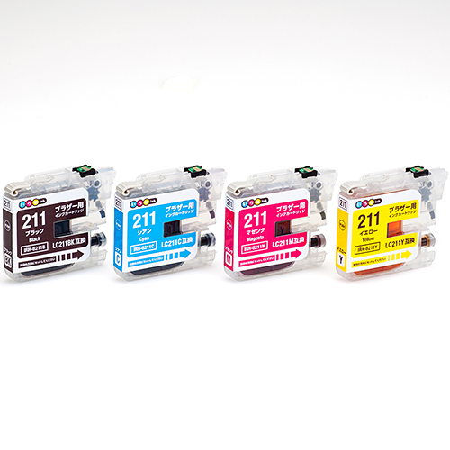 ブラザーLC211-4PK互換インクカートリッジ | いろはインク