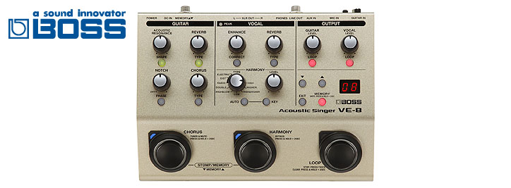【極美品】BOSS VE-8 Acoustic Singer 弾き語り 箱説付 BOSS - VE-8 | Acoustic Singer