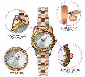 小振りな「まねきねこ」時計 スワロフスキーの埋め込みも: J-CAST トレンド