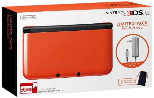Nintendo 3DS LL Console (Limited Pack Orange X Black ) - Nintendo