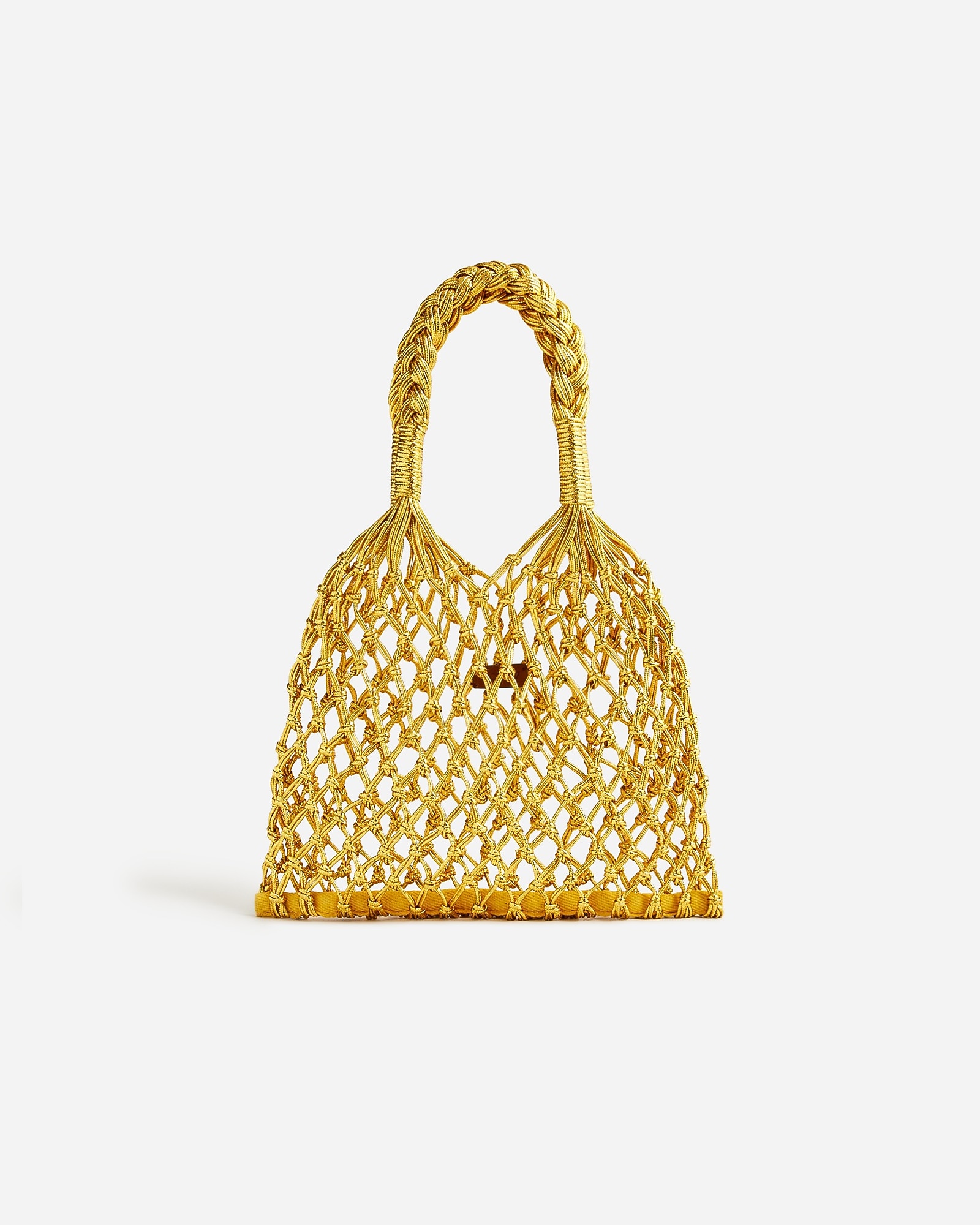 Small Cadiz Hand-knotted Rope Tote In Metallic For Women | J.Crew