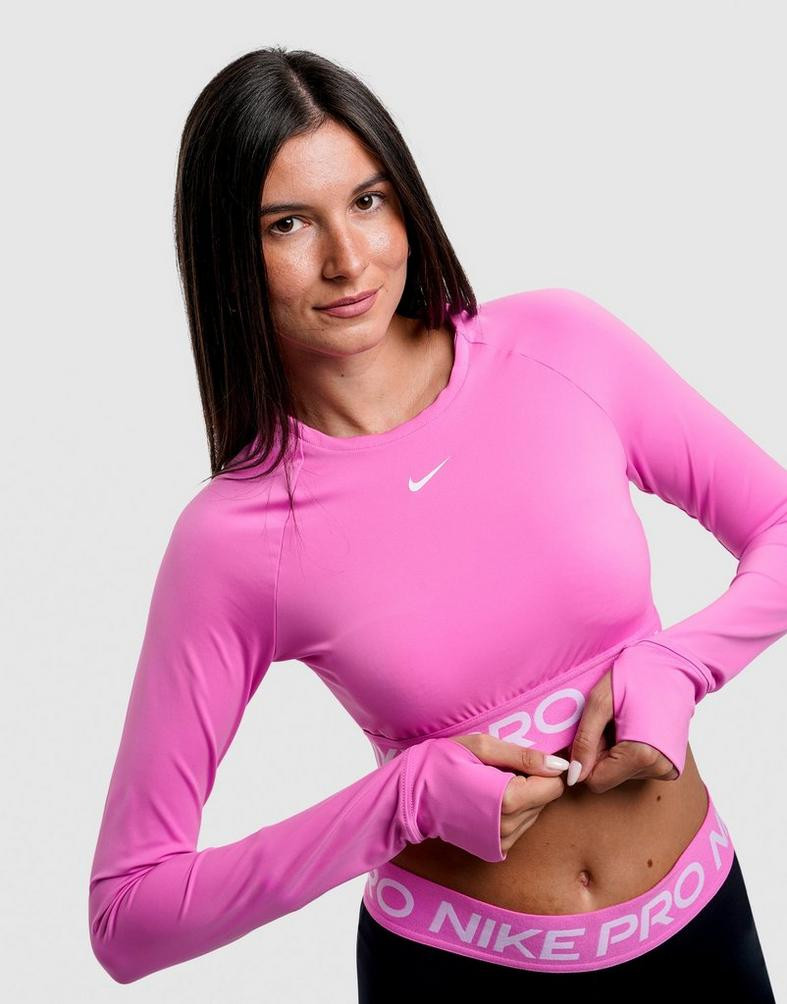 Nike Training Pro Women's Long-Sleeve Top Pink FV5484-675