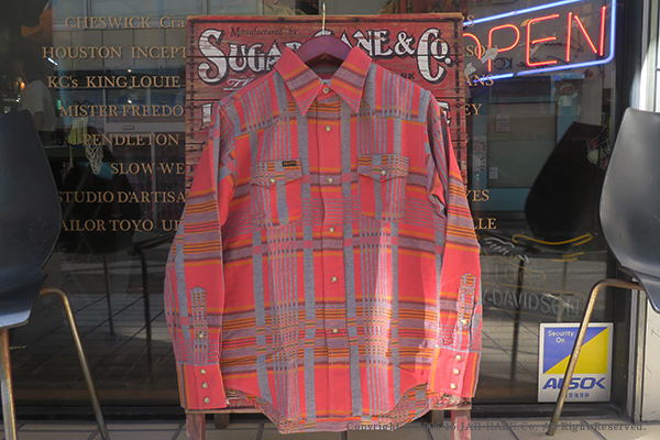 PHERROW'S フェローズ 長袖|ブランケット柄|ウエスタンシャツ『BLANKET