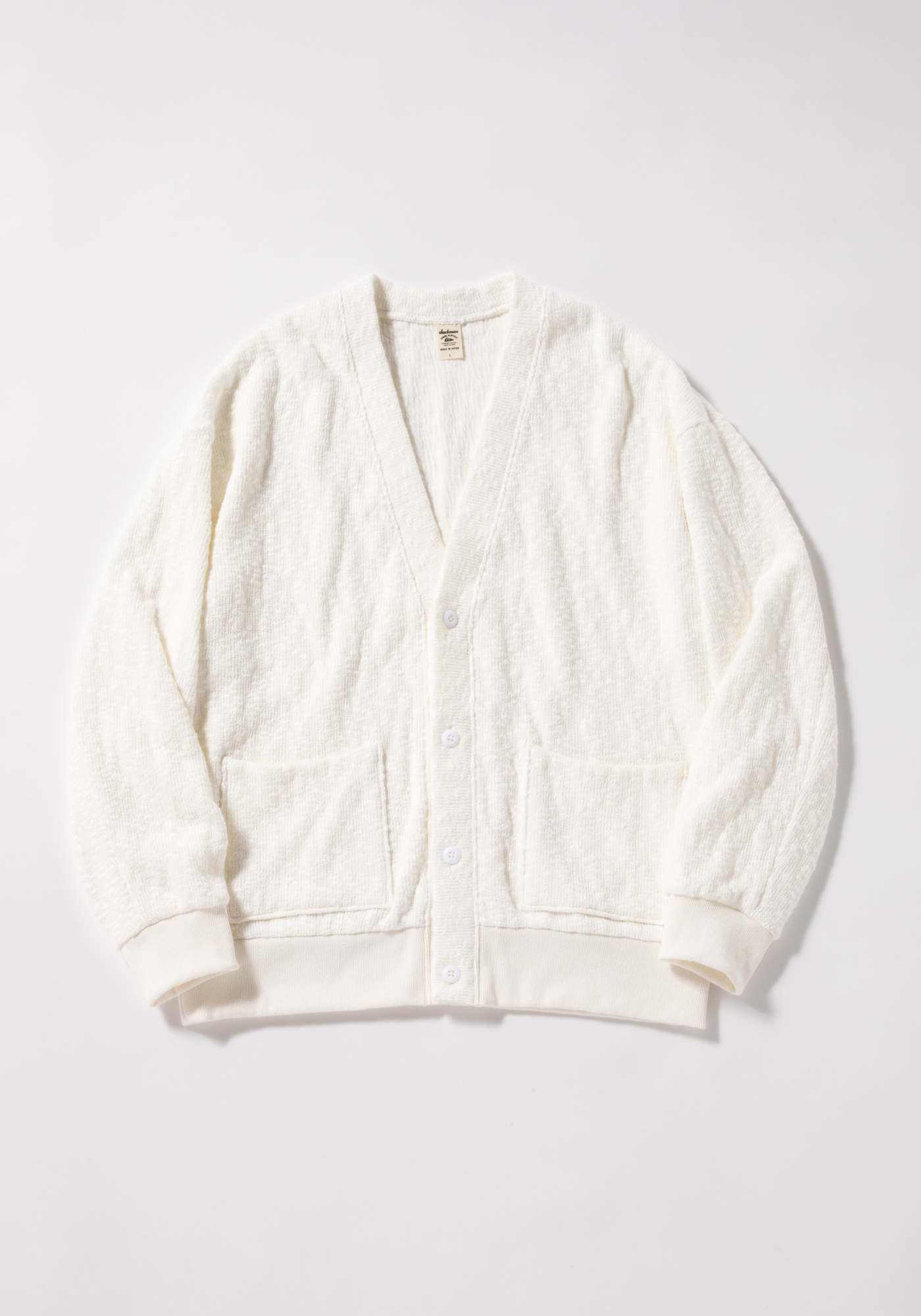 Slub Knit Cardigan(S 10:White): ALL｜jackman日本公式サイト