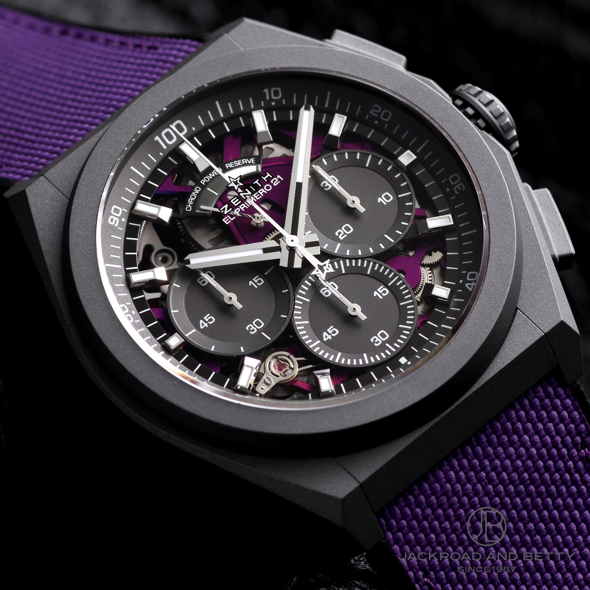 デファイ エル・プリメロ 21 ウルトラ ヴァイオレット[97.9001.9004/80