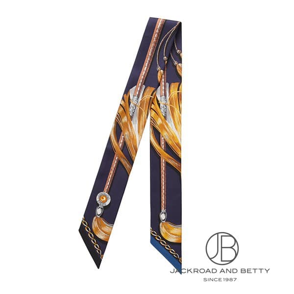 ツイリー 騎馬行進 ネイビー 紺[] Twilly Cavalcades | エルメス 新品