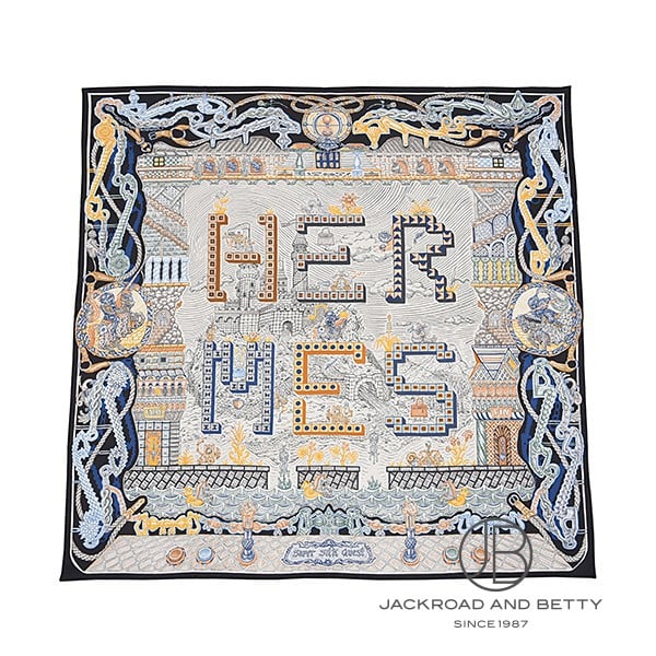 カレ90 スーパー・シルク・クエスト ノワール ブラック 黒[] Carre90