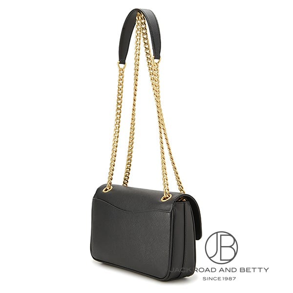 サフィアーノレザー ショルダーバッグ ブラック 黒[1BD193 2B1N F0002