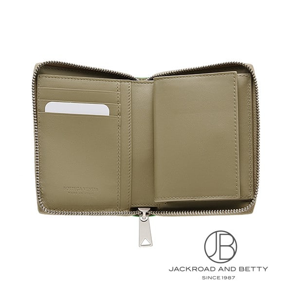 カセット ジップ アラウンド ウォレット トープ ベージュ[708614 V1Q73