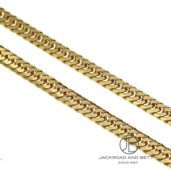 K18 6面 ダブル 11g 55cm ネックレス 造幣局刻印有り[] Chain Necklace