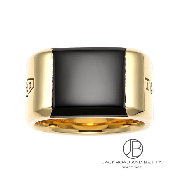 ティファニー 1837 メイカーズ ブラックオニキス シグネット リング