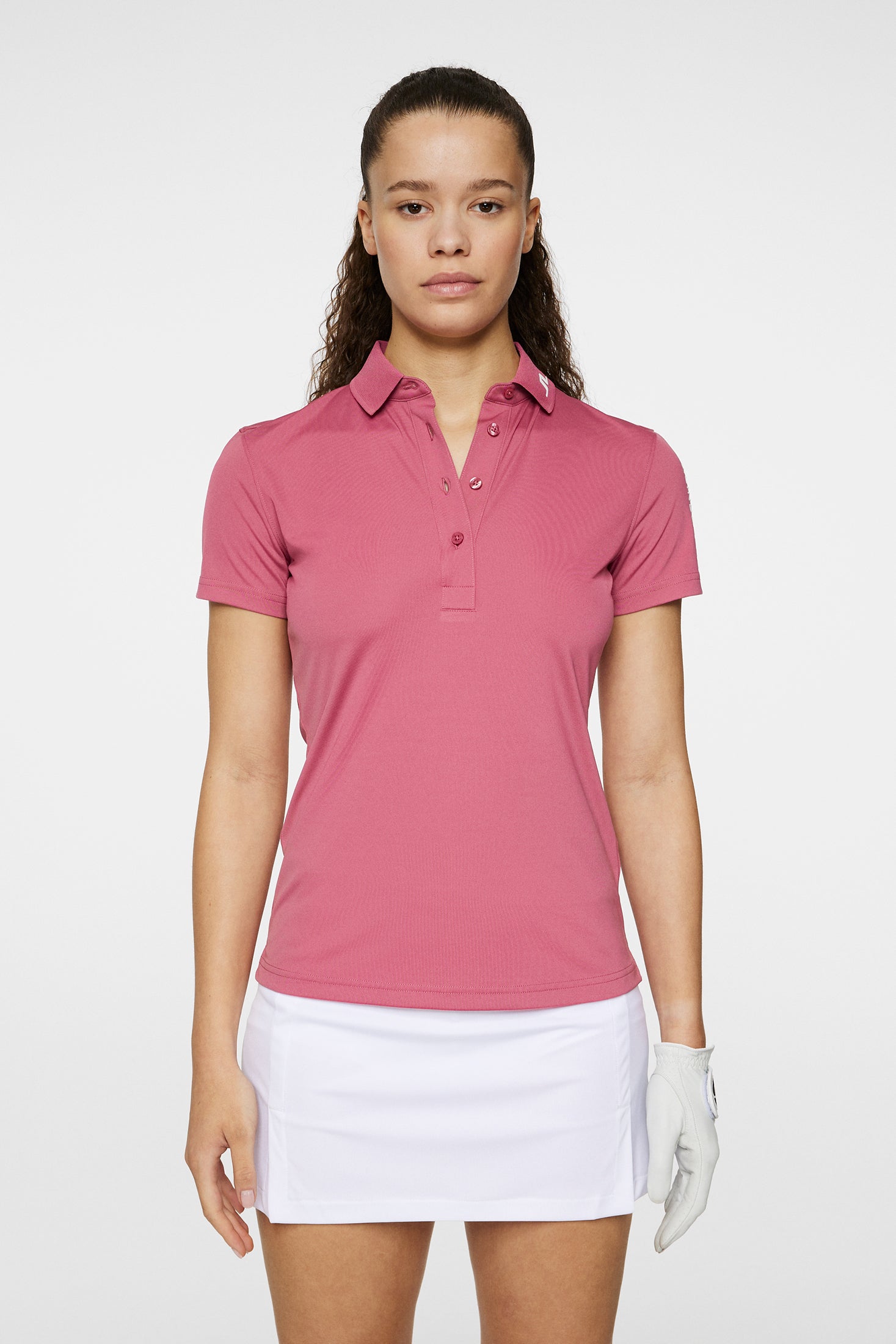 Tour Tech Polo / Rose Wine – J.Lindeberg