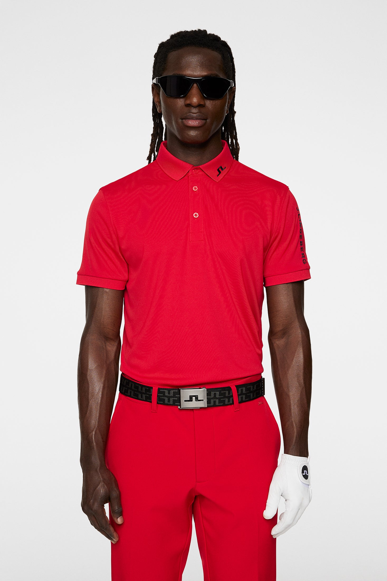 Tour Tech Slim Fit Polo / Barbados Cherry – J.Lindeberg