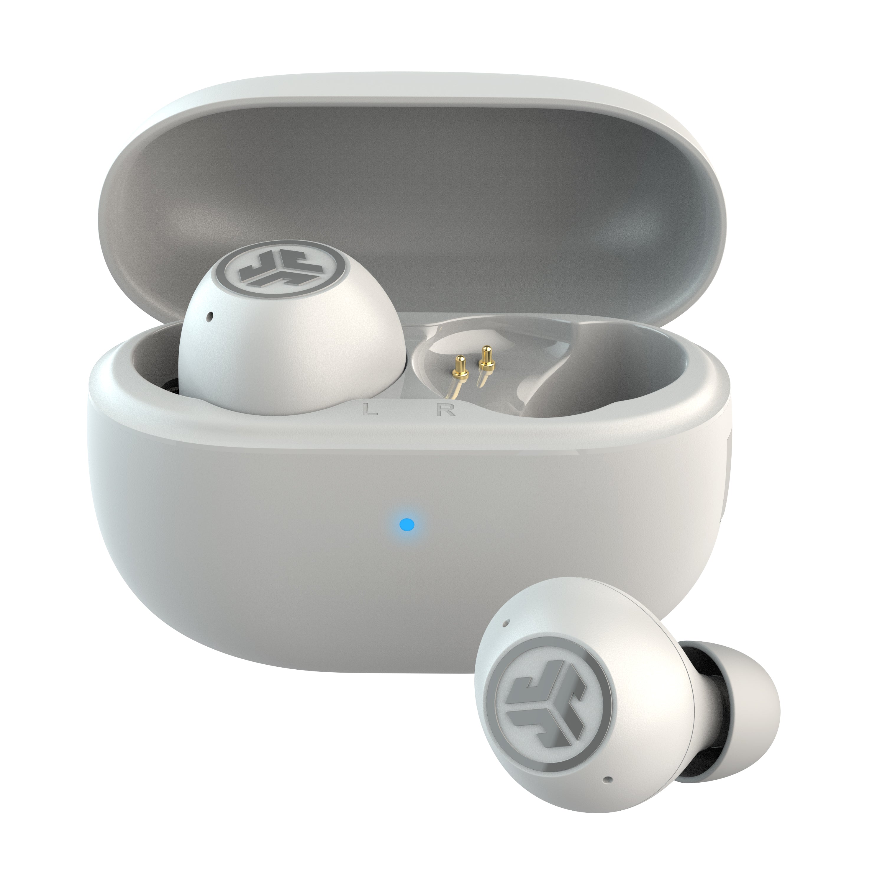 JLab Flex Open True Wireless Earbuds White