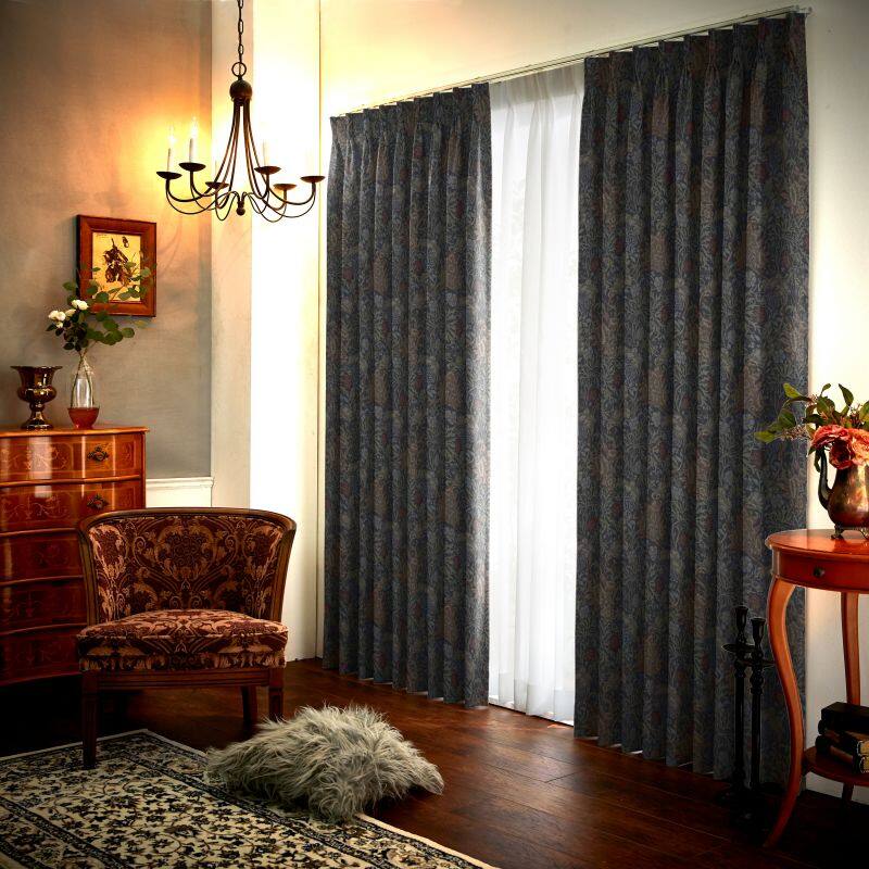 ディープフォレスト カーテン JE-91000 ブルー ｜ジャストカーテン