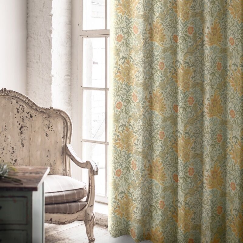 ディープフォレスト カーテン JE-91018 イエロー ｜ジャストカーテン