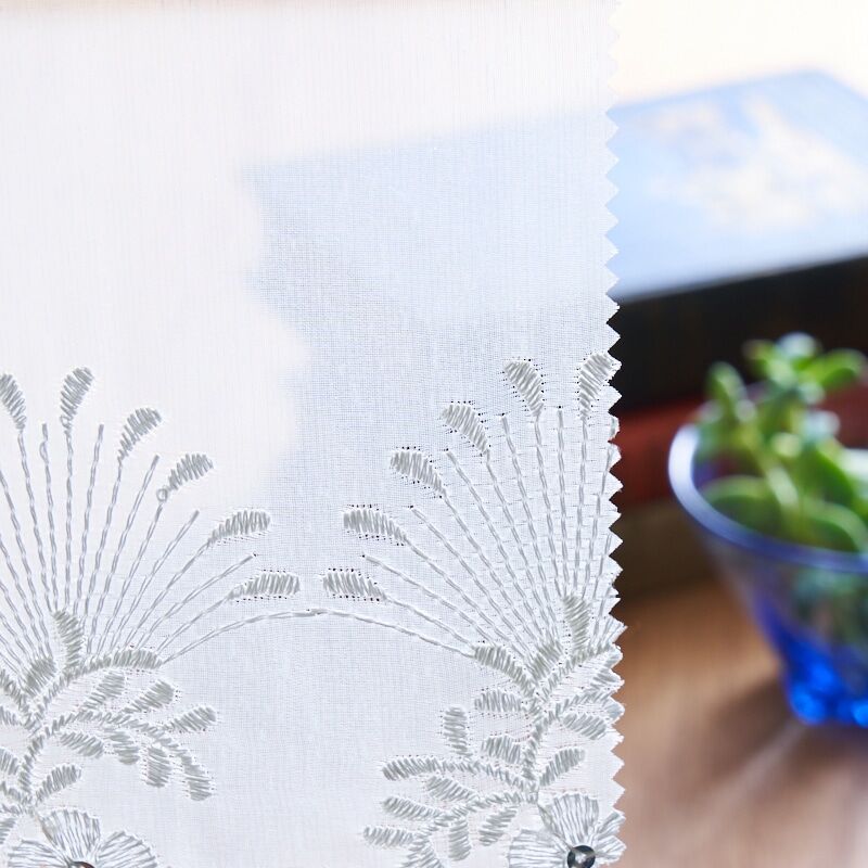 エレナ カフェカーテン JE-92588 ホワイト ｜ジャストカーテン