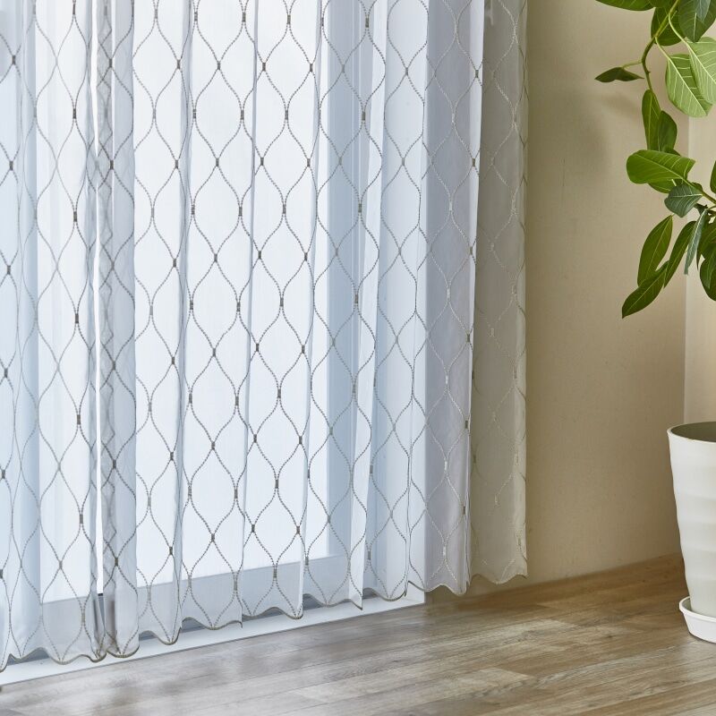 フルビア レースカーテン JE-92680 ゴールド ｜ジャストカーテン