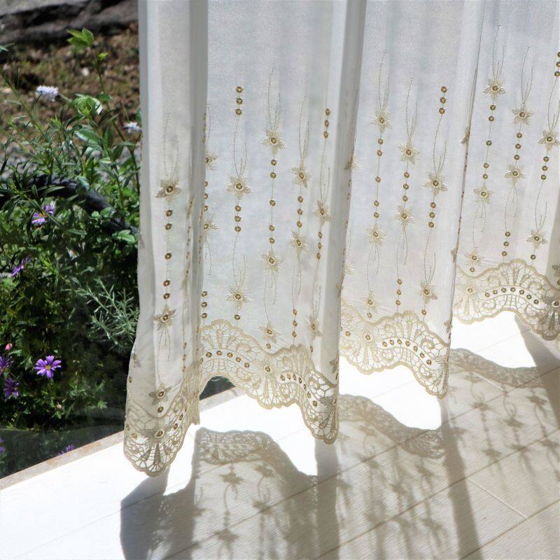 エリーゼ レースカーテン JE-92515 ホワイト ｜ジャストカーテン