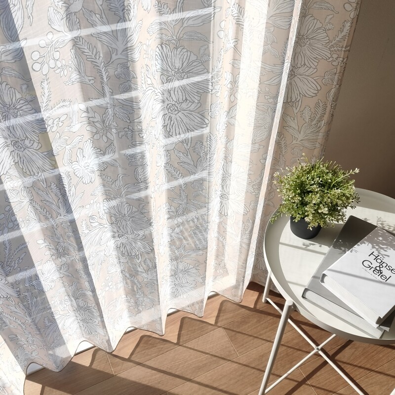 ボニー カフェカーテン JE-92851 オレンジ ｜ジャストカーテン