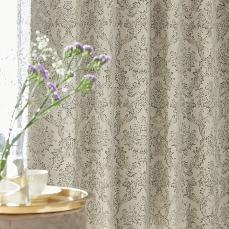 アラビアンダマスク カーテン JD-12238 グレー ｜ジャストカーテン